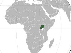 Уганда на карте мира