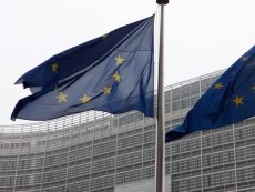 У здания Европейской Комиссии