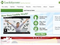 Скриншот сайта Luckity.com