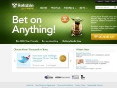 Скриншот с сайта Betable