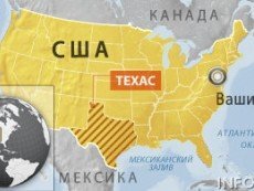 Техас на карте США
