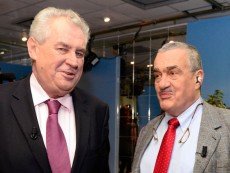 Милош Земан (слева) и Карел Шварценберг