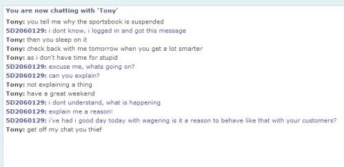 Тони Уильямс из 5Dimes