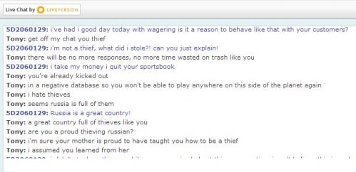 Тони Уильямс из 5Dimes