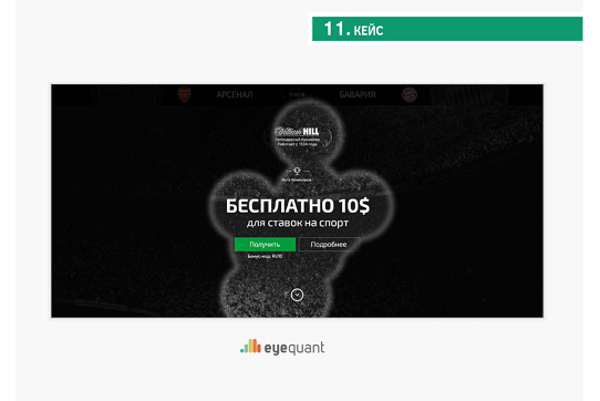 На эти зоны лэндинга пользователь смотрит в первую очередь - тут должно быть важнейшее