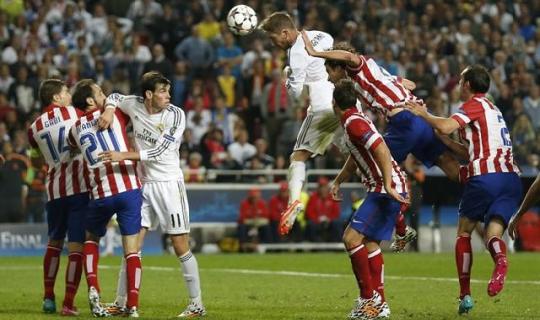 Серхио Рамос в финале Лиги чемпионов «Реал» - «Атлетико» спас «Королевский клуб на последних секундах