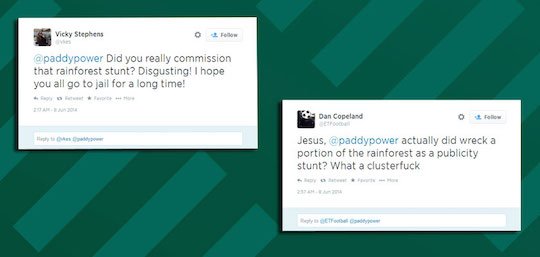 Твиттер букмекера пестрил такими записями от гневных борцов за экологию