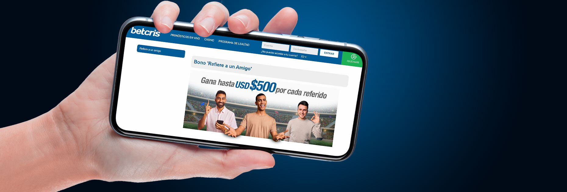 Пригласи друга и получи $500 от БК BetCris