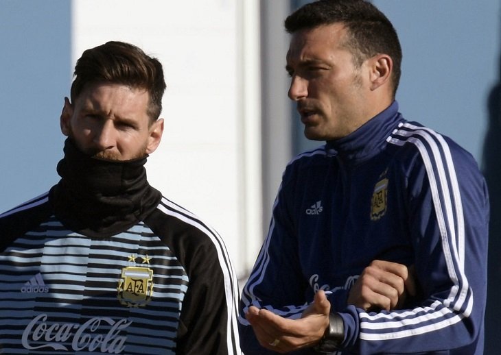 Два аргентинских Лионеля: Месси и Скалони