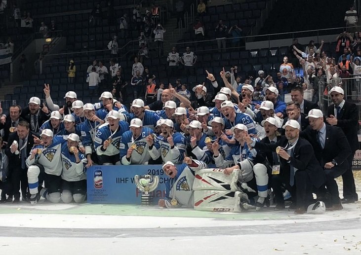 Сборная Финляндии - победитель ЧМ-2019 по хоккею