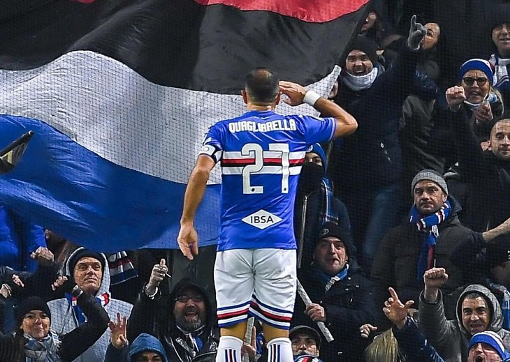 Куальярелла забил 44 процента голов "Сампдории" в этом сезоне