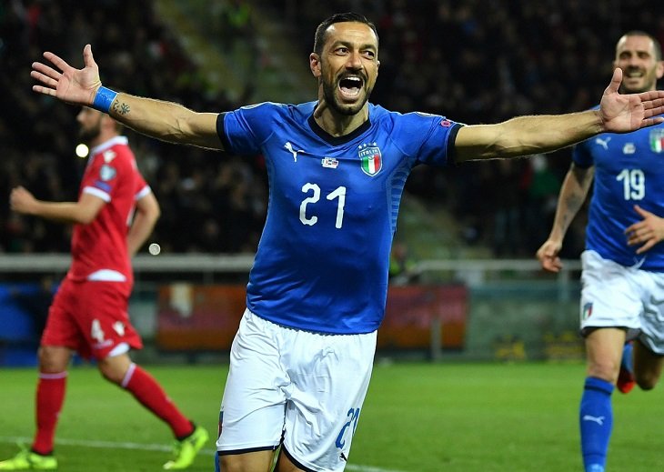 Единственный футболист, забивший за сборную Италии в возрасте 36 лет