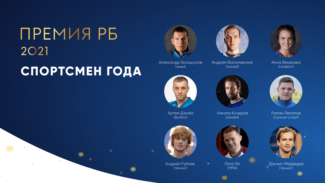 Представлены номинации Премии РБ 2021. Вместе выбираем лучших в букмекерстве и спорте