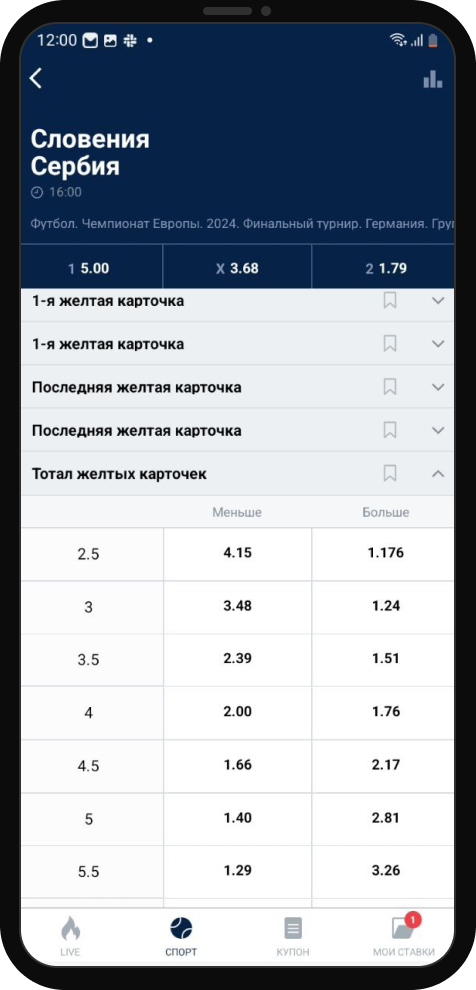Личный опыт редактирования ставок в БК Марафон - 1