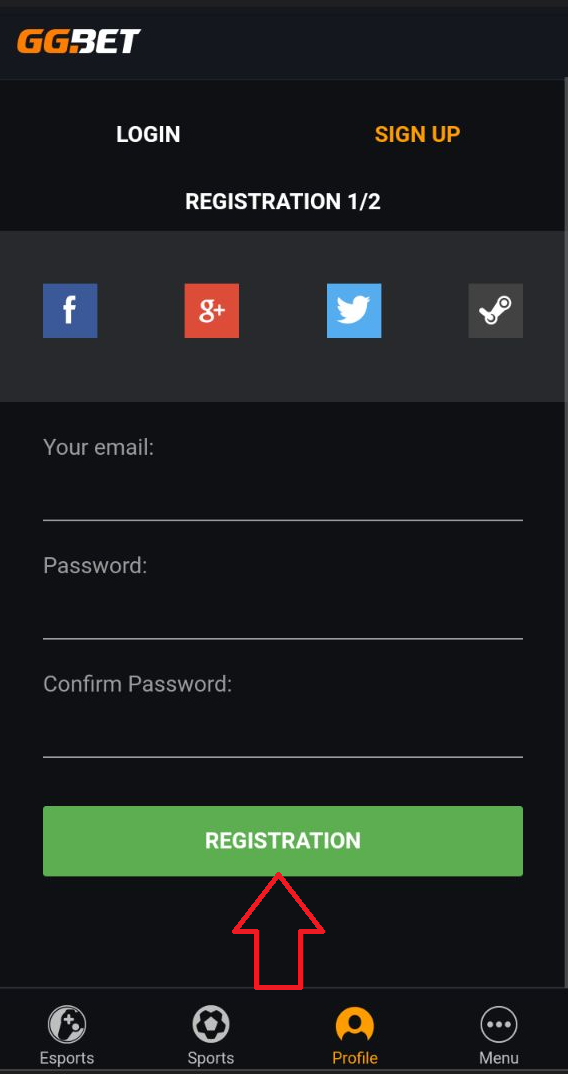 Ggbet login