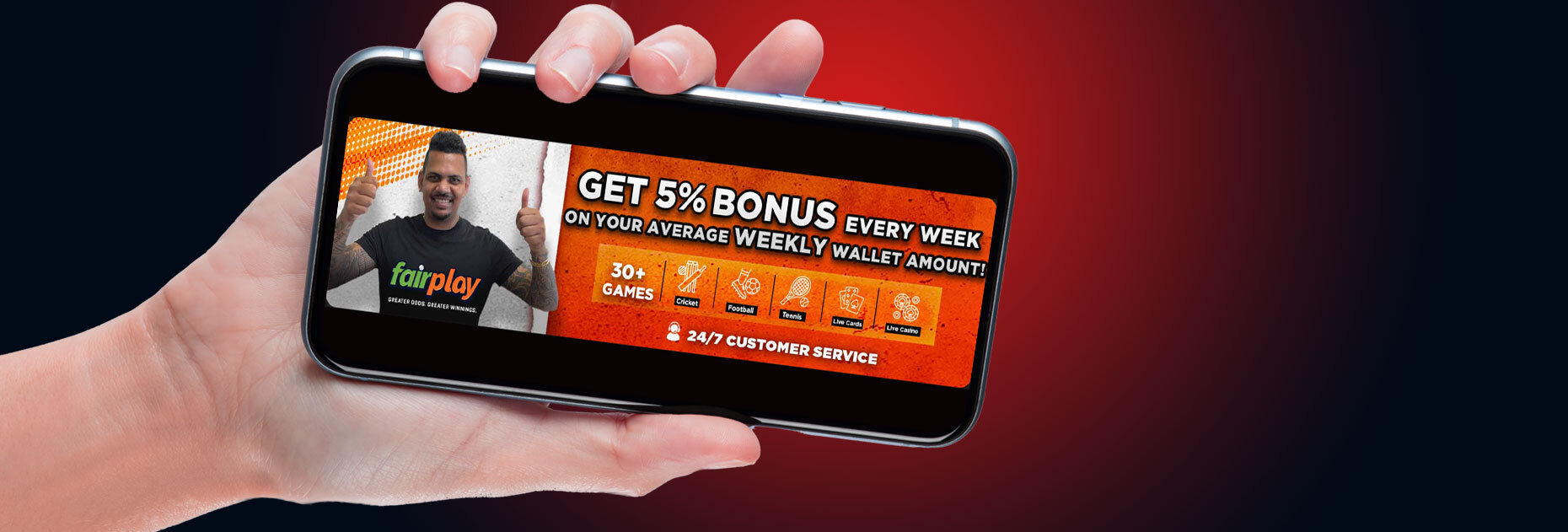 Кэшбэк 5% на остаток счета от БК Fairplay