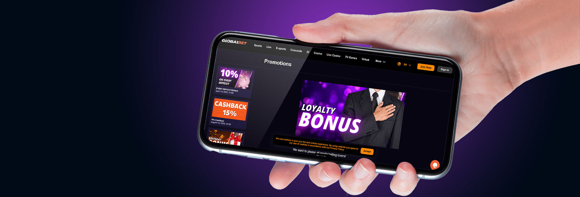 Бонус лояльности от БК Global Bet