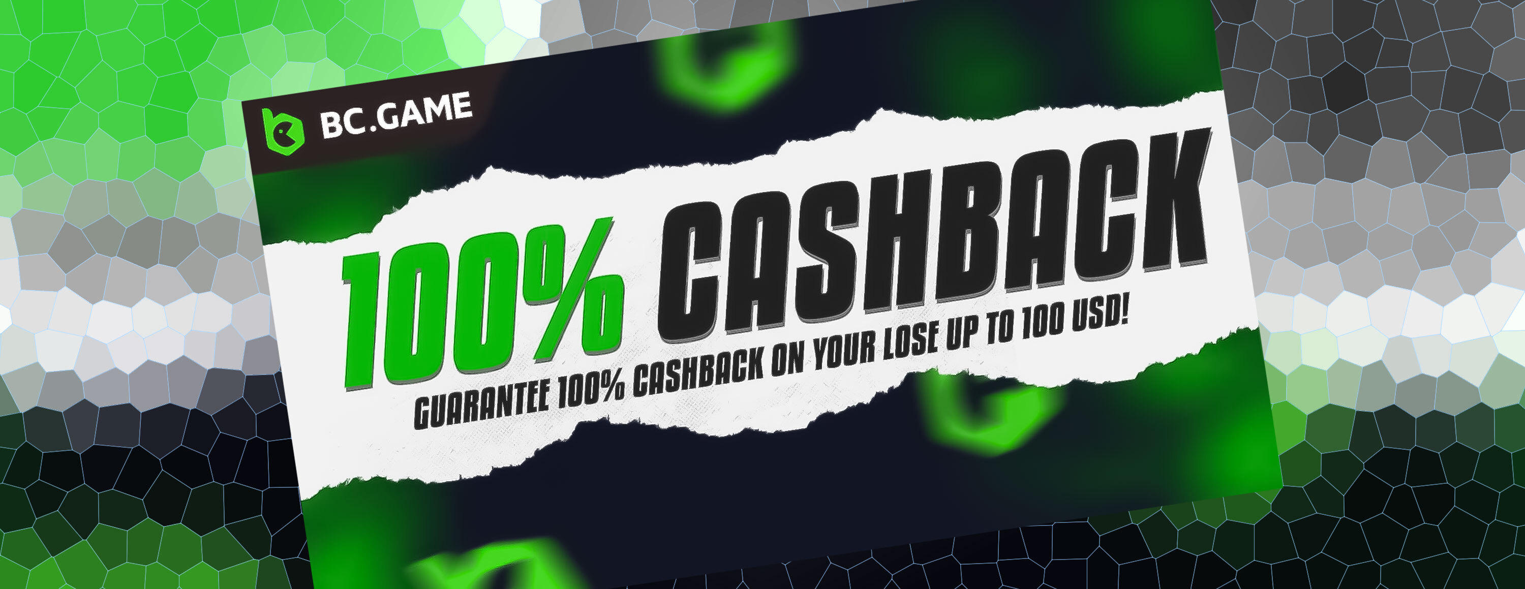 100% кэшбэк от БК BC.Game