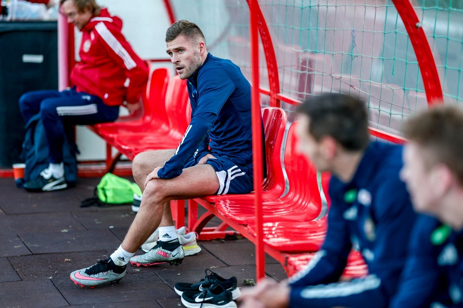 Дмитрий Скопинцев на тренировке сборной России