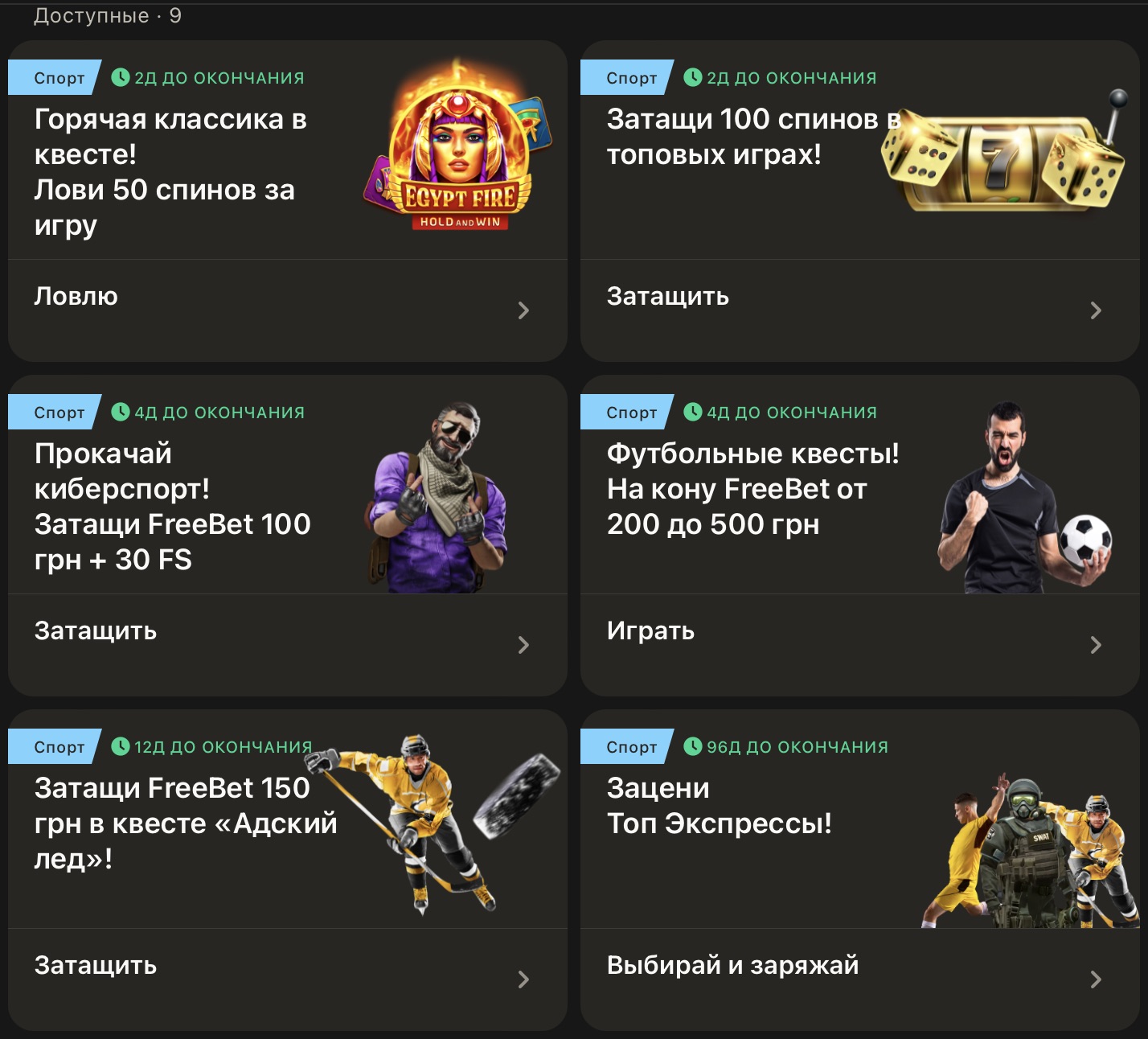 Бонусный раздел на сайте БК Buddy Bet