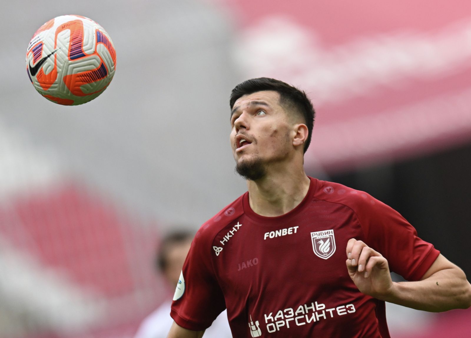 Нападающий «Рубина» Мирлинд Даку. Фото: Максим Богодвид/РИА Новости©