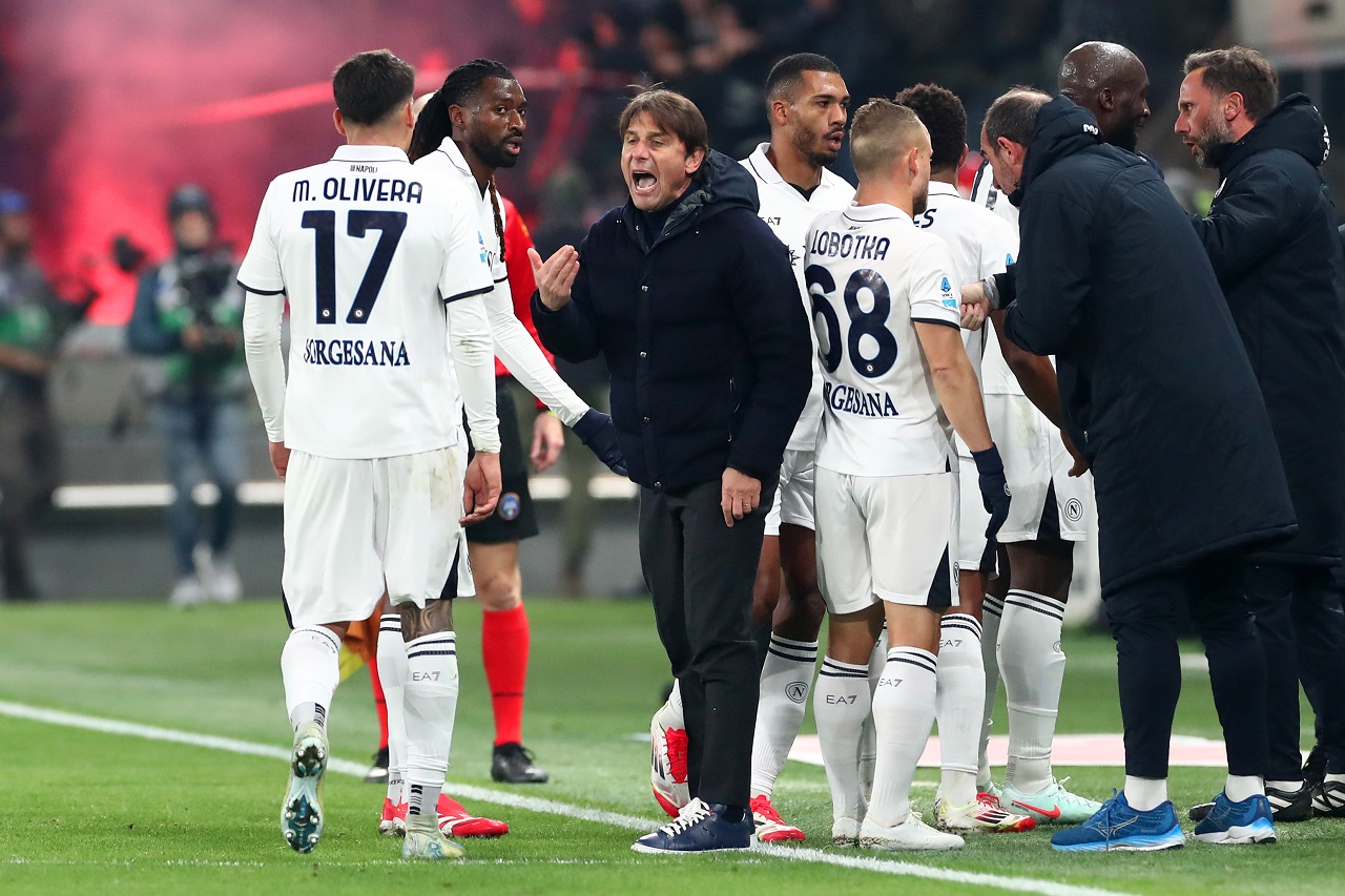 Антонио Конте, Матиас Оливейра и Станислав Лоботка, «Наполи» (фото: Marco Luzzani/Getty Images)