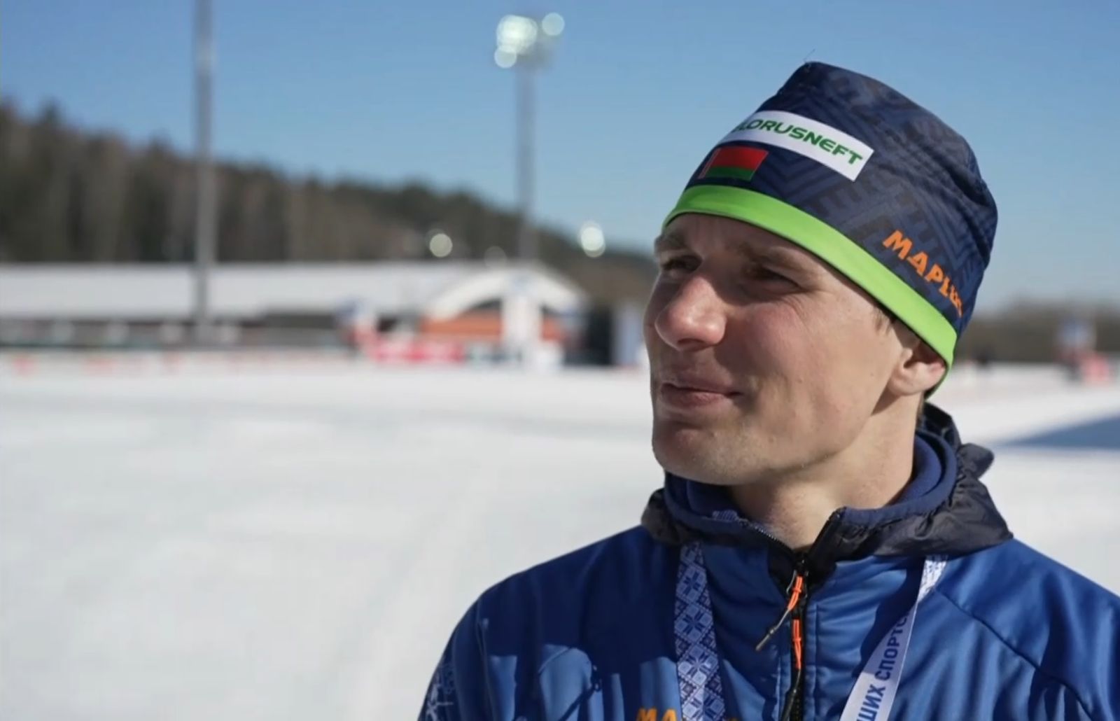 Белорусский биатлонист Антон Смольский