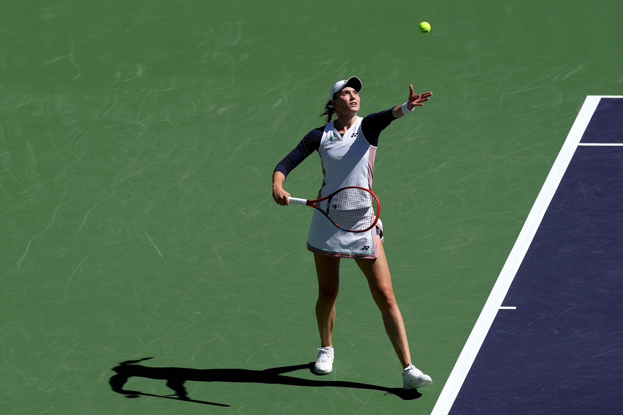 Елена Рыбакина, «Мастерс» в Индиан-Уэллс (фото: Matthew Stockman/Getty Images)