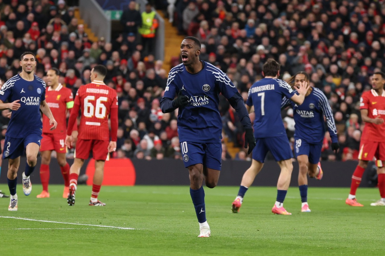 Усман Дембеле, «ПСЖ» – «Ливерпуль» (фото: соцсети парижского клуба)