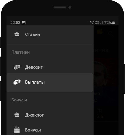 Раздел выплат Мелбет