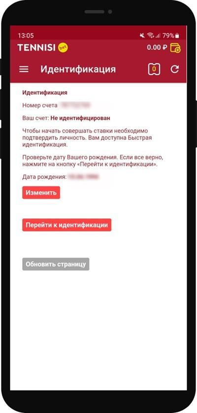 Идентификация Тенниси
