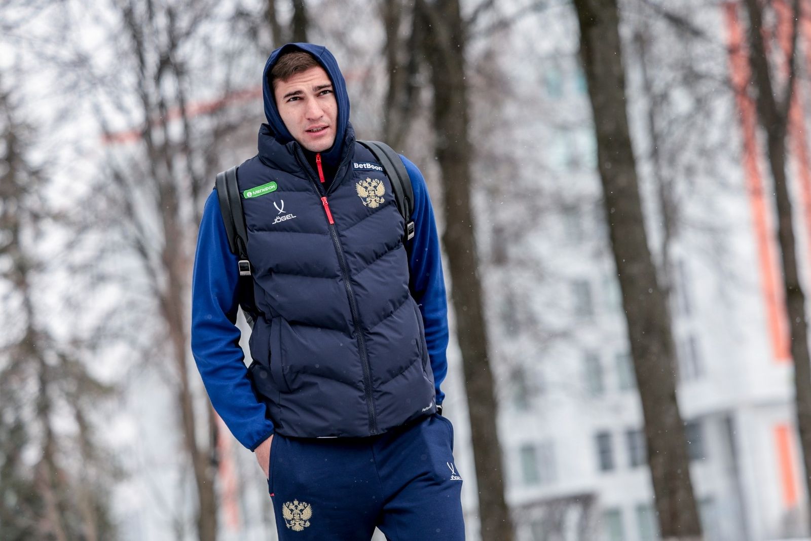 Тамерлан Мусаев в день приезда в сборную России в марте 2025 года. Фото: Михаил Шапаев / РФС