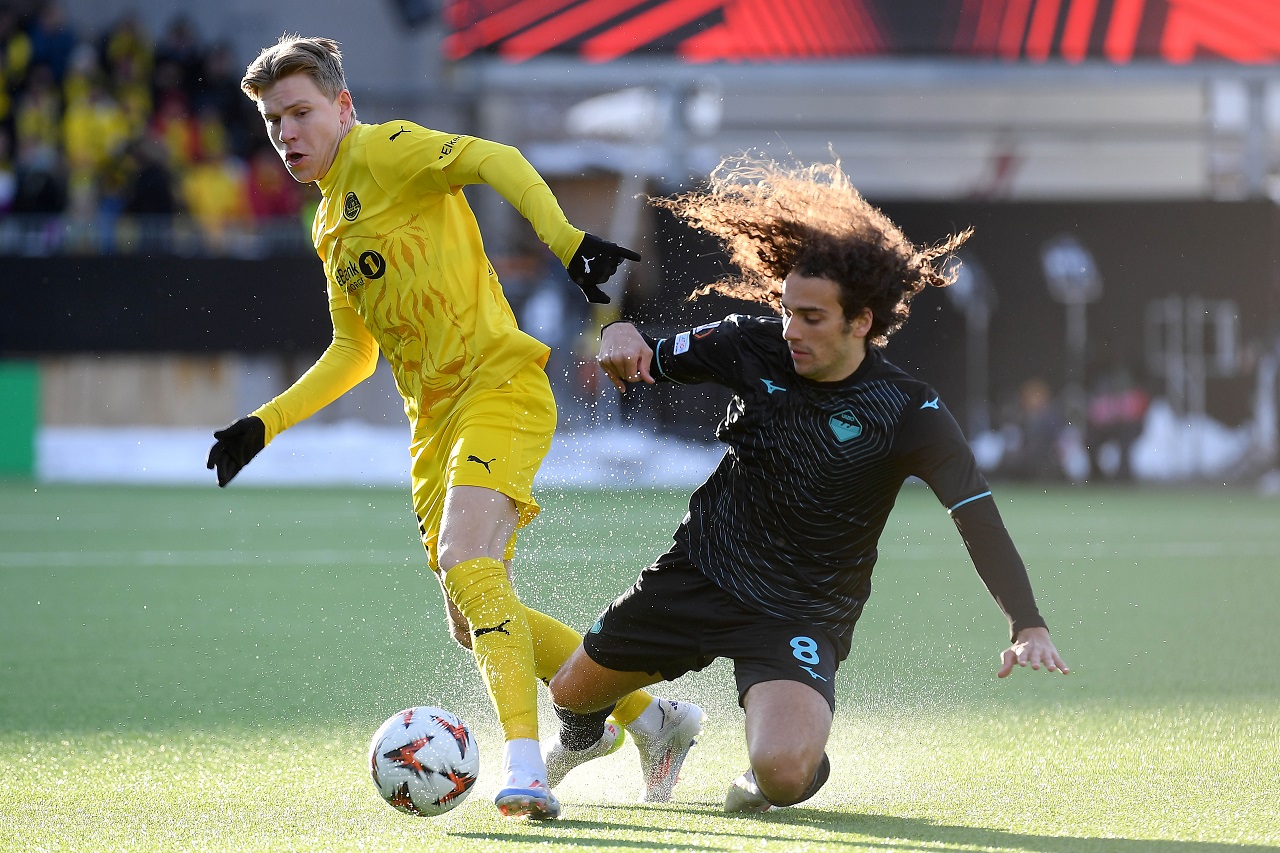 Маттео Гендузи («Лацио») и Йостейн Гундерсен («Буде-Глимт») (фото: Marco Rosi - SS Lazio/Getty Images)