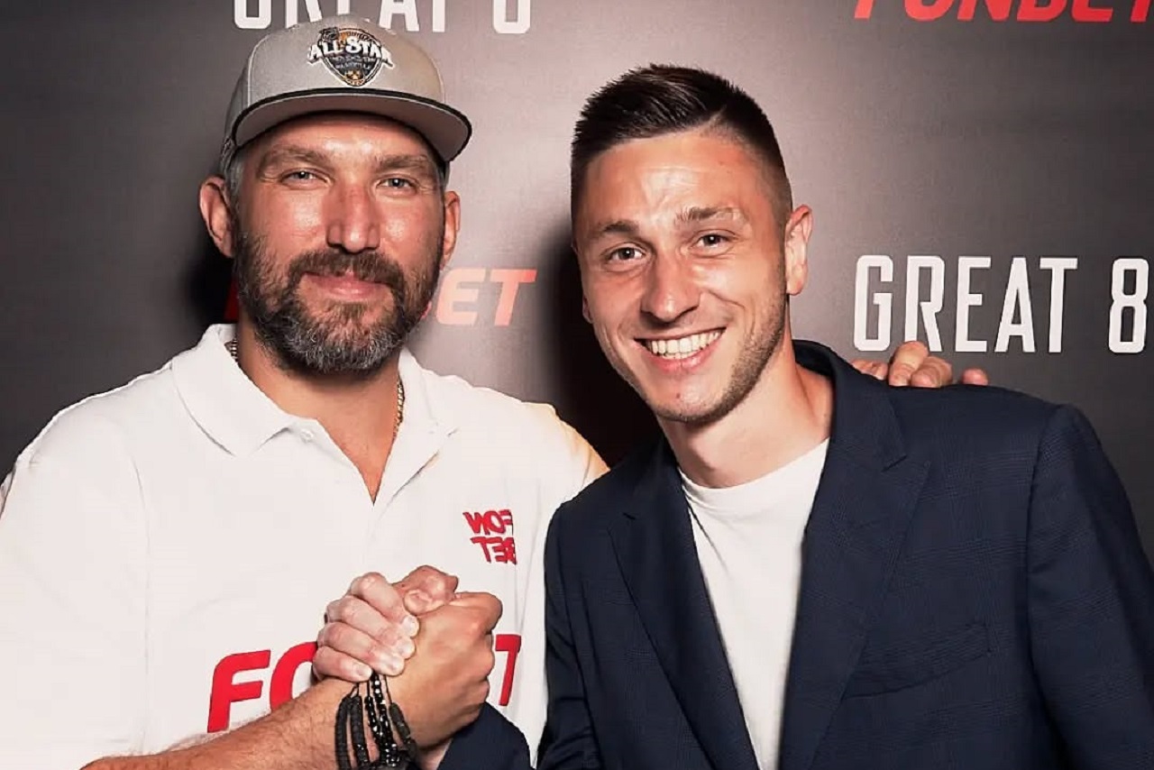 Александр Овечкин и Артем Слицкий