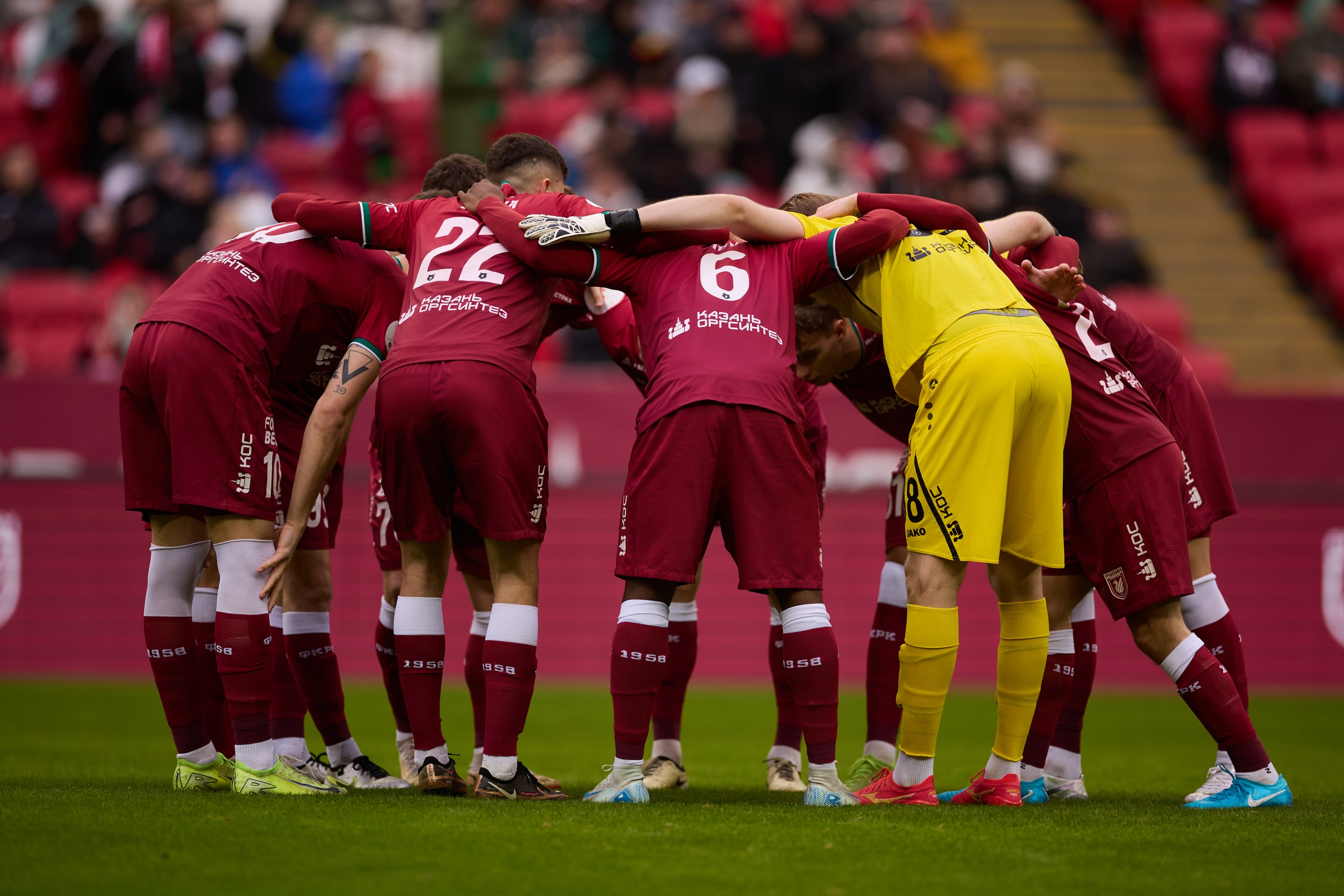 Футболисты «Рубина» перед матчем 24-го тура РПЛ с «Локомотивом». Фото: Сайт ФК «Рубин»