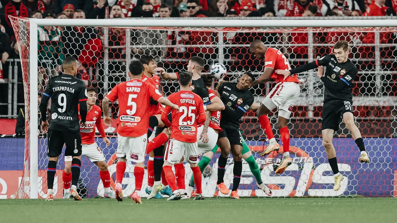 Момент из матча «Спартак» — ЦСКА в апреле 2025 года | Фото: ФК «Спартак»