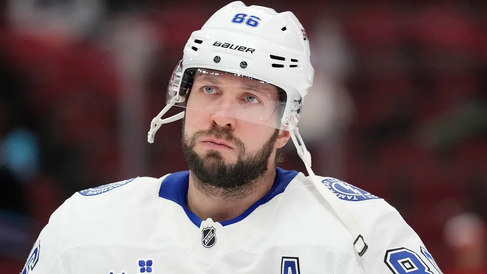 Нападающий «Тампа-Бэй Лайтнинг» Никита Кучеров. Фото: Getty Images