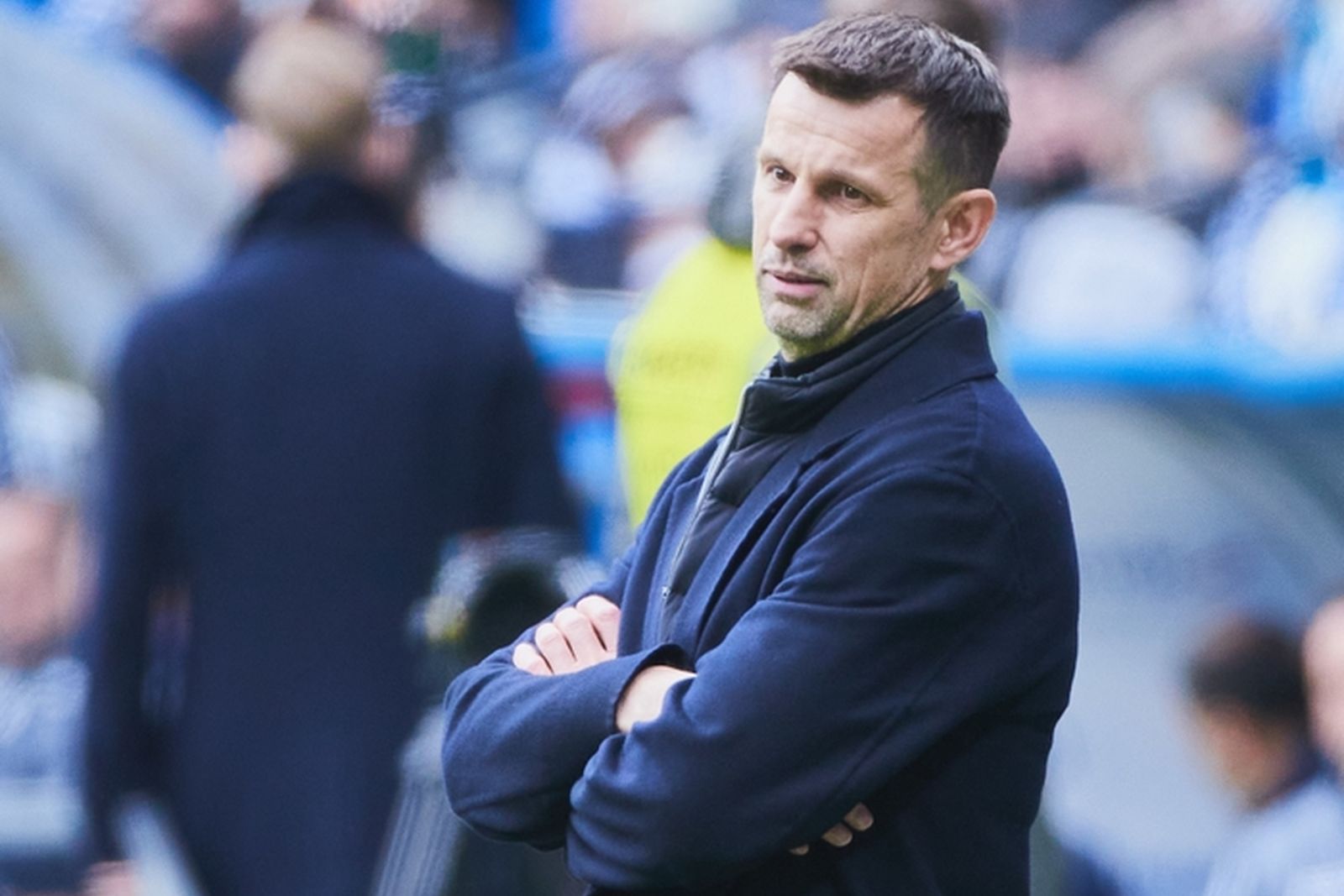 Главный тренер «Зенита» Сергей Семак во время матча РПЛ с московским «Динамо» в апреле 2025 года. Фото: fc-zenit.ru