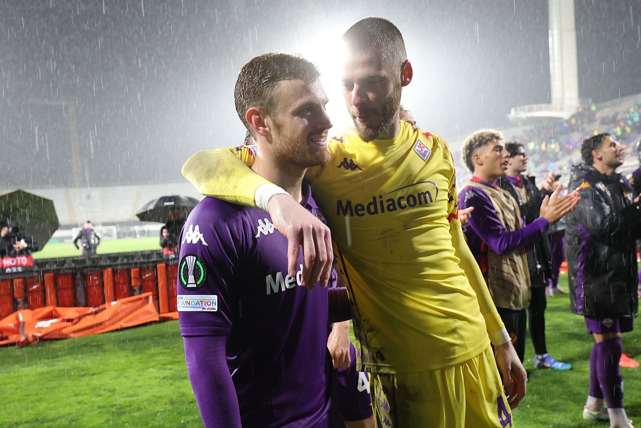 Давид де Хеа и Лукас Бельтран, «Фиорентина» (фото: Gabriele Maltinti/Getty Images)