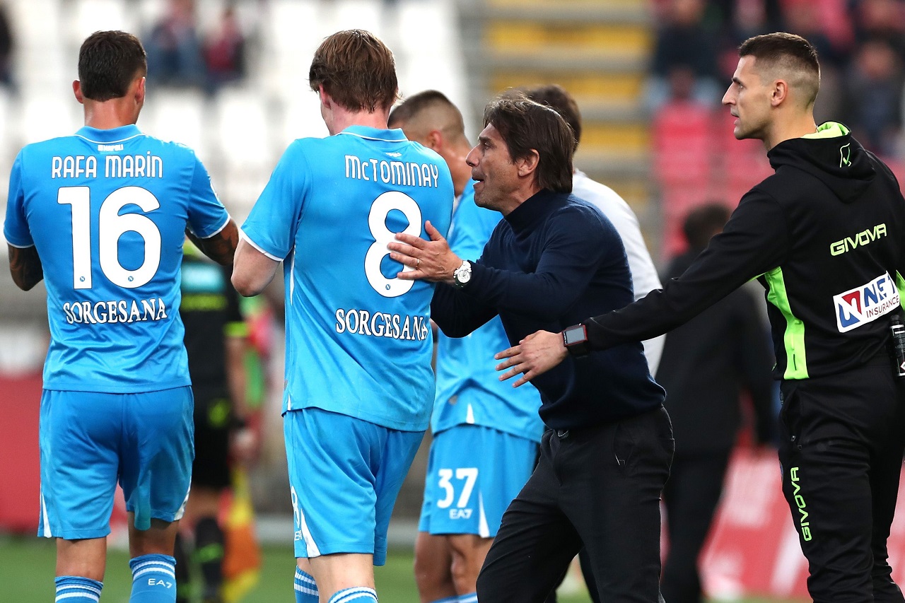 Антонио Конте, Скотт Мактоминей и Рафа Марин, «Наполи» (фото: Marco Luzzani/Getty Images)