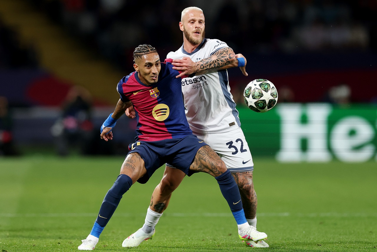 Рафинья («Барселона») и Федерико Димарко («Интер») (фото: Carl Recine/Getty Images)