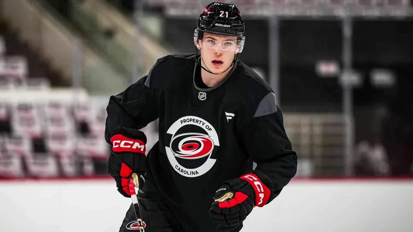 Защитник клуба НХЛ «Каролина Харрикейнз» Александр Никишин. Фото: nhl.com