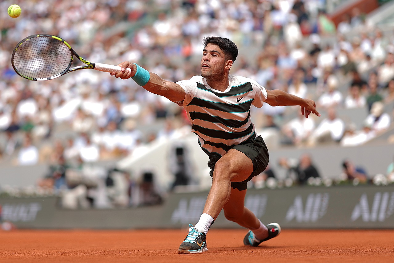 Карлос Алькарас, «Ролан Гаррос-2025» (фото: Julian Finney/Getty Images)