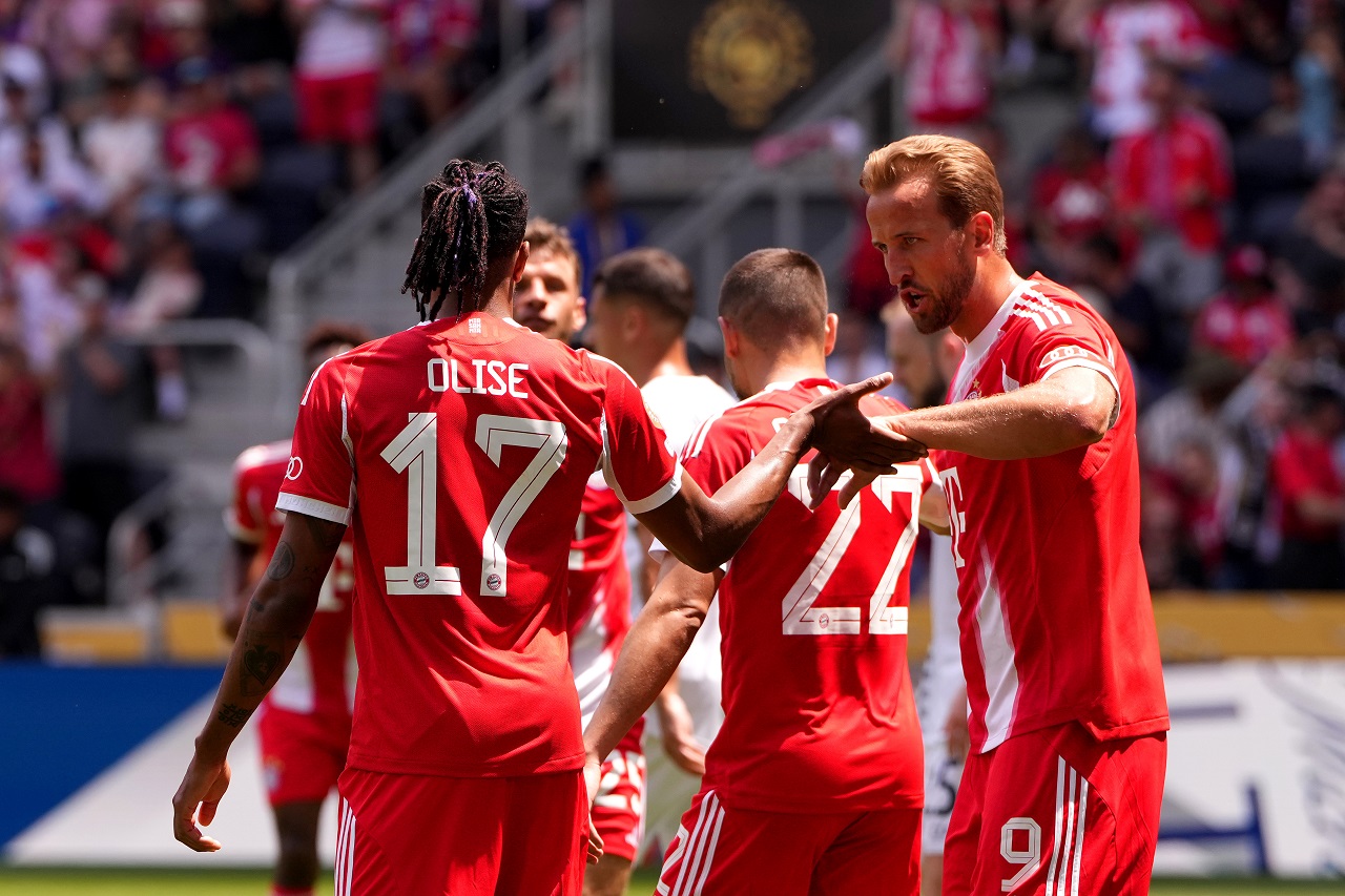 Майкл Олисе и Харри Кейн, «Бавария», клубный чемпионат мира-2025 (фото: Dylan Buell/Getty Images)