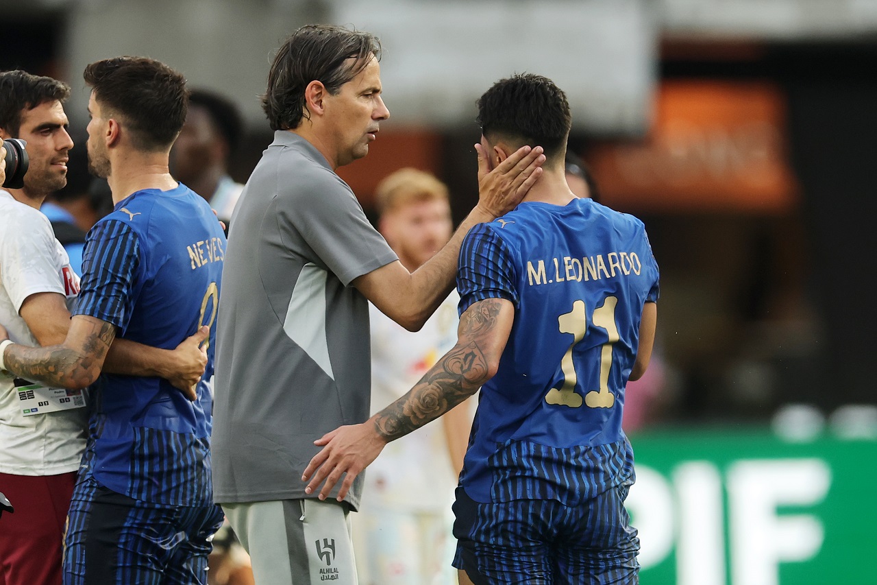 Симоне Индзаги и Маркос Леонардо, «Аль-Хиляль», КЧМ-2025 (фото: Michael Reaves/Getty Images)