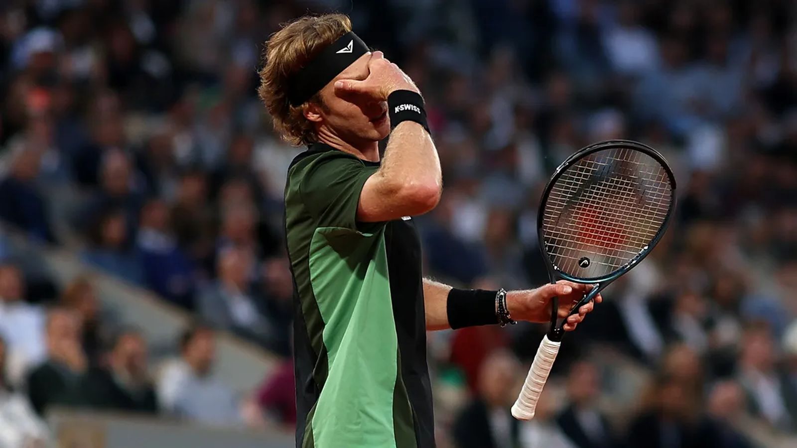 Российский теннисист Андрей Рублев. Фото: Getty Images