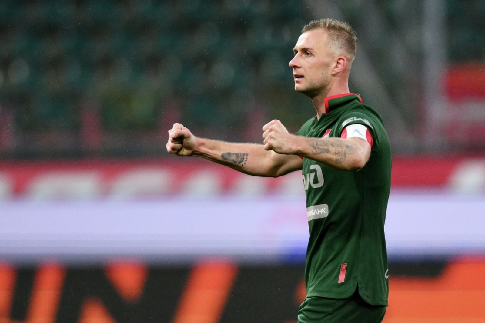 27 сентября 2025 года. Капитан «Локомотива» Дмитрий Баринов в матче 10-го тура РПЛ с «Рубином» в Москве. Фото: Владимир Астапкович / РИА Новости ©