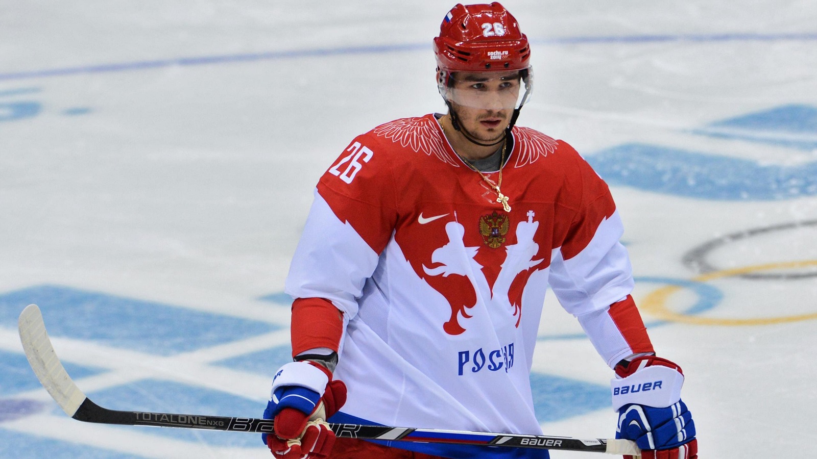 Защитник сборной России Вячеслав Войнов на Олимпийских играх в Сочи в 2014 году. Фото: fhr.ru