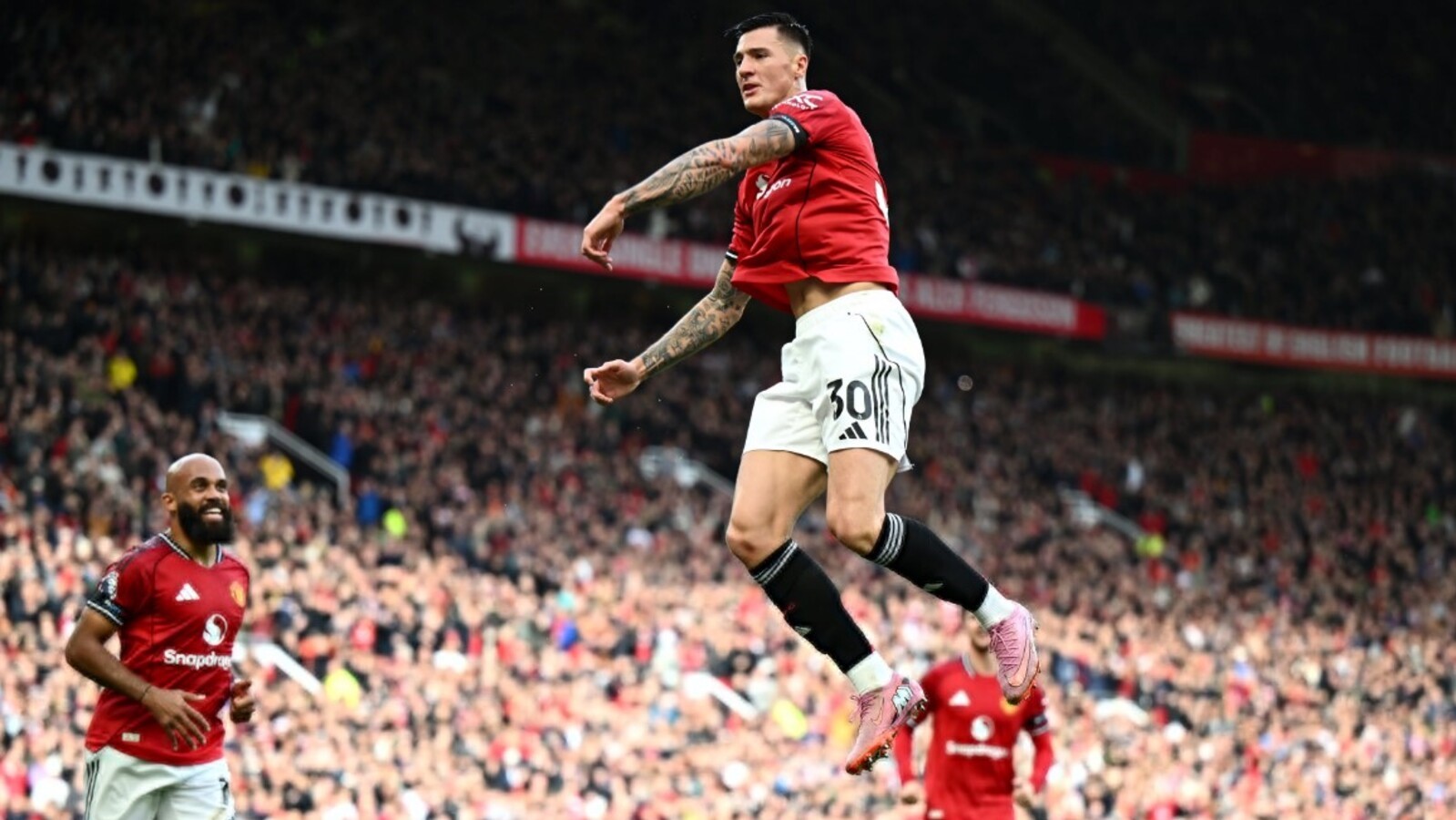 4 октября 2025 года. Форвард «МЮ» Шешко в матче с «Сандерлендом» | Фото: ФК «МЮ»