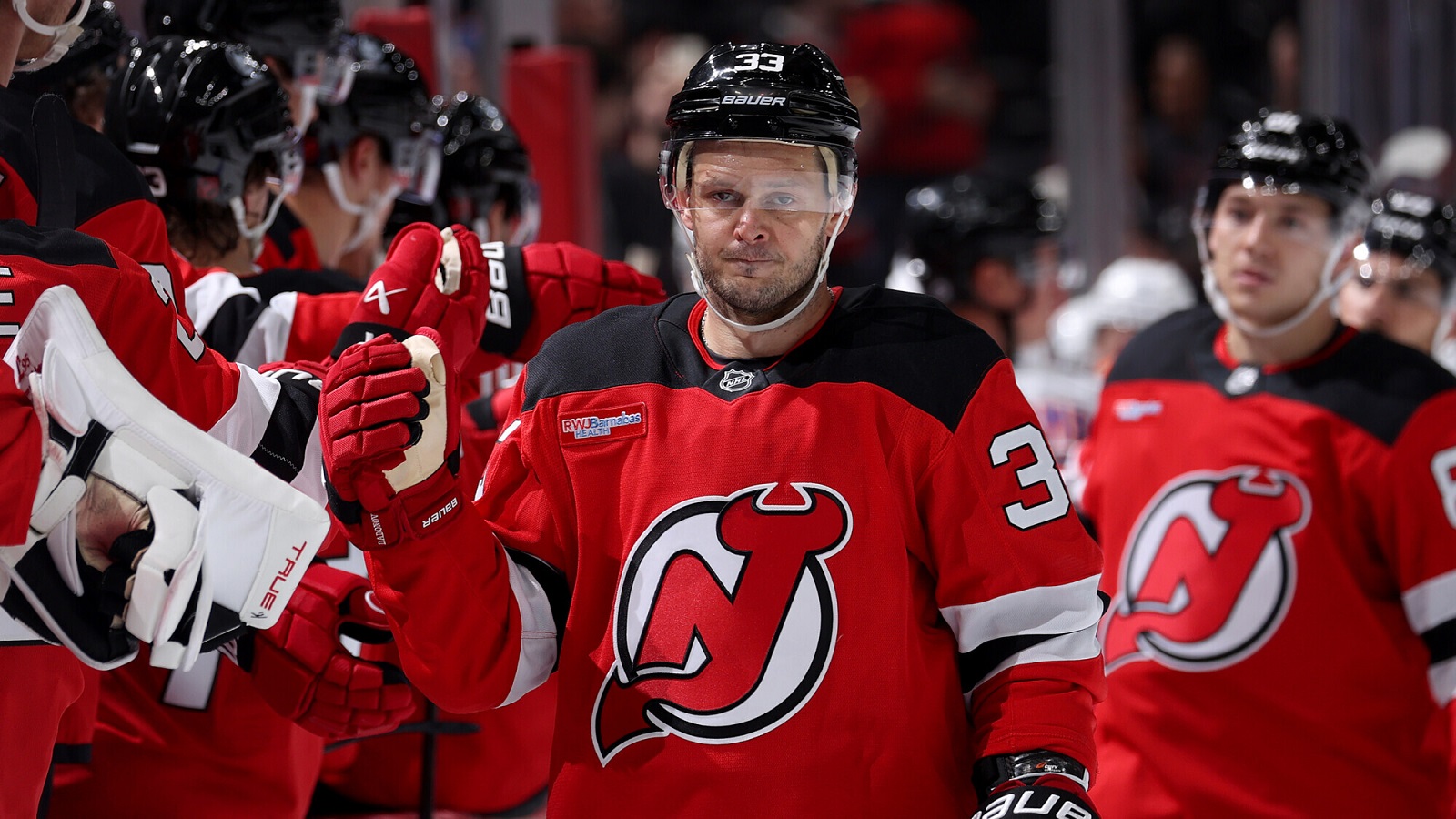 Нападающий «Нью-Джерси Дэвилз» Евгений Дадонов. Фото: Gettyimages.ru